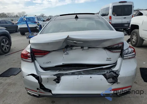 2017 Genesis G80 Base z USA, uszkodzony, nr VIN KMHGN4JE6HU177363